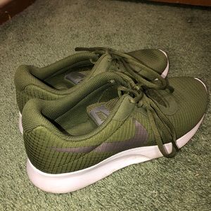 Green Nike Tanjun Shoes